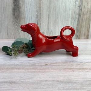 Red Dachshund Creamer
